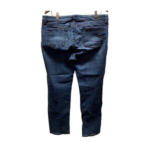 Kut from the Kloth Jeans Womens 16 S Mid Rise Dark Wash Straight Leg Denim 36x29 - Picture 2 of 9